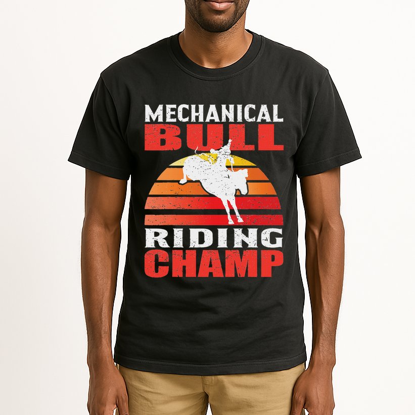 Mechanical Bull Riding Tall T-Shirt