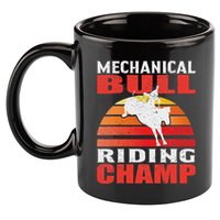 Mechanical Bull Riding 11oz C Handle Ceramic Mug