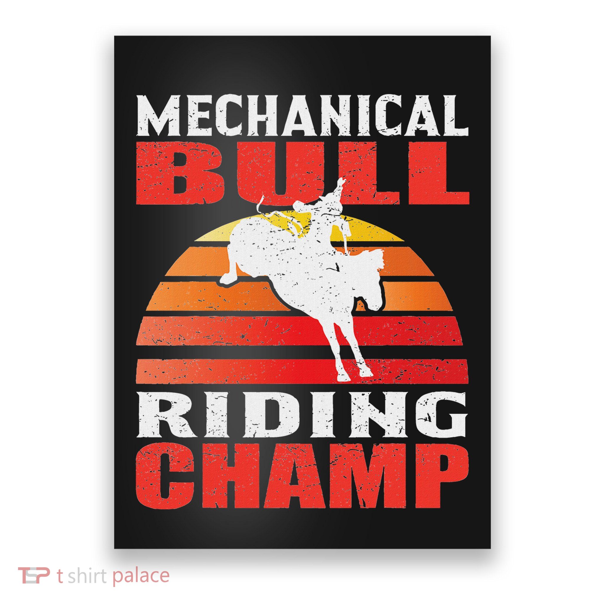 Mechanical Bull Riding Poster