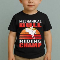 Mechanical Bull Riding Toddler T-Shirt