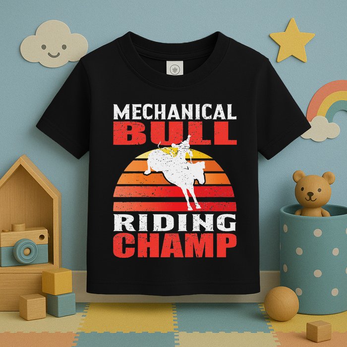 Mechanical Bull Riding Toddler T-Shirt