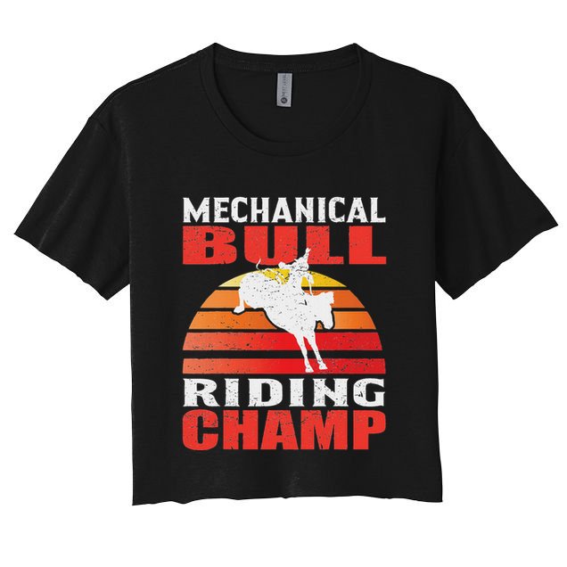 Mechanical Bull Riding Crop Top