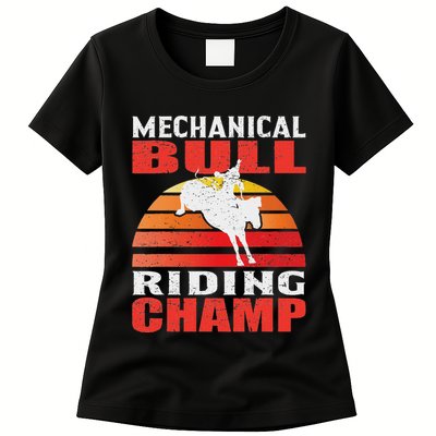 Mechanical Bull Riding Womens T-Shirt