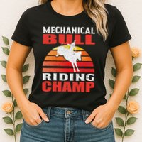 Mechanical Bull Riding Womens T-Shirt