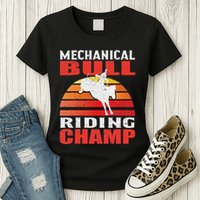 Mechanical Bull Riding Womens T-Shirt