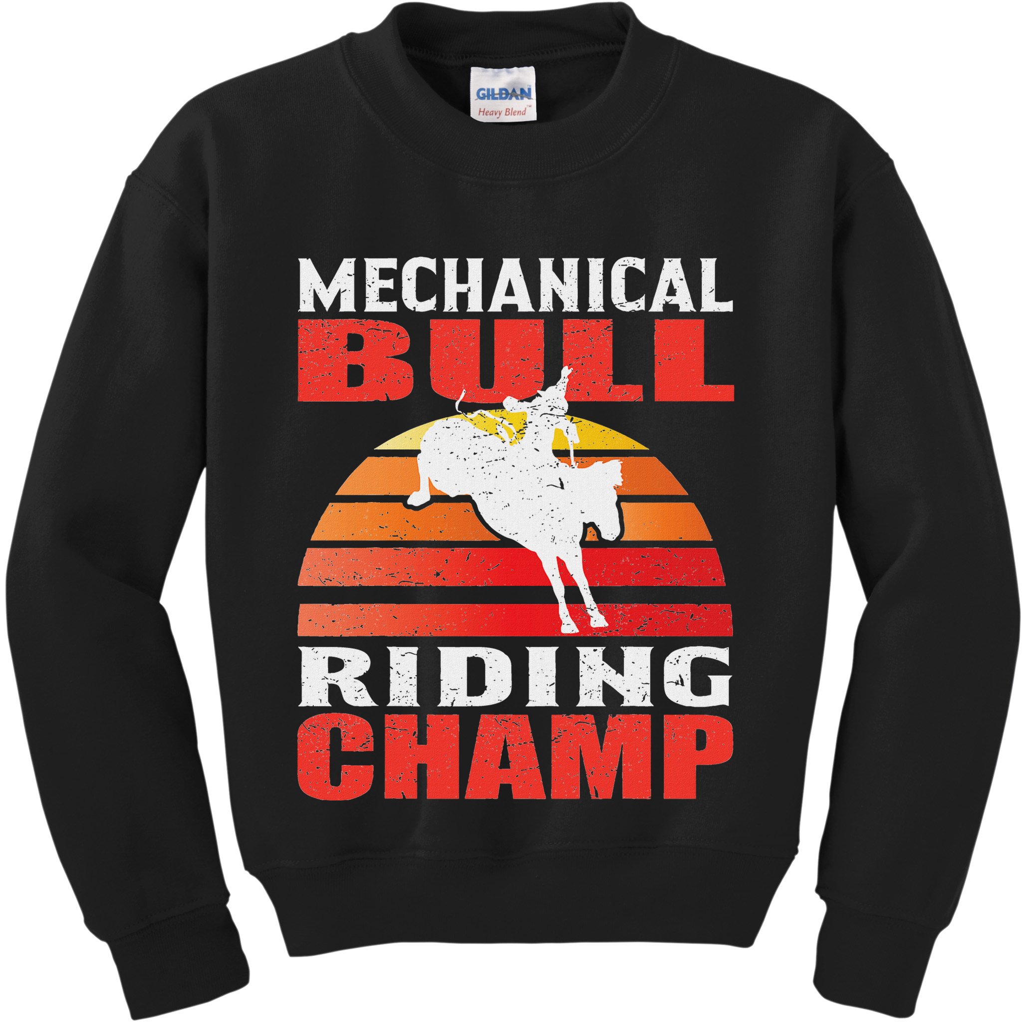 Mechanical Bull Riding Kids Sweatshirt