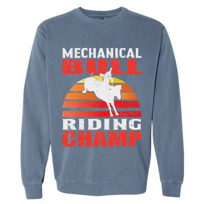 Mechanical Bull Riding Garment-Dyed Sweatshirt