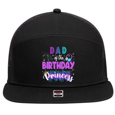 Mama Birthday Rockstar Theme Music Party Karaoke Girl 7 Panel Mesh Trucker Snapback Hat