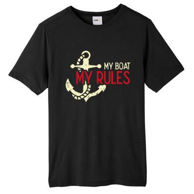 My Boat Rules Pocket Captain Owner Tall Fusion ChromaSoft Performance T-Shirt