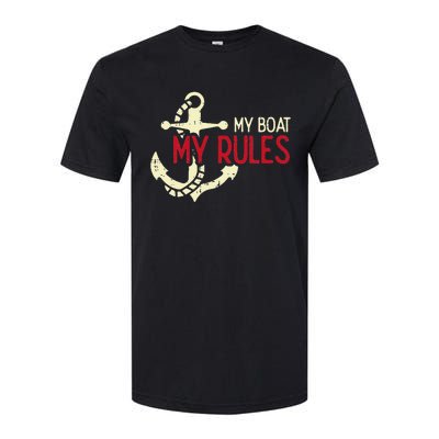 My Boat Rules Pocket Captain Owner Softstyle CVC T-Shirt