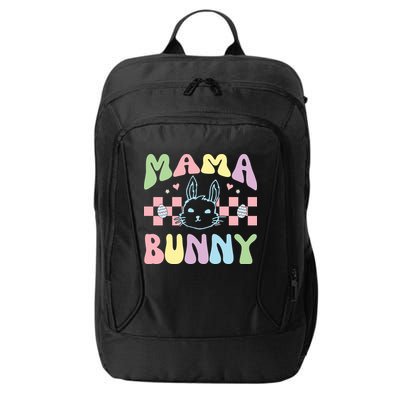 Mama Bunny Retro Colorful Cute Holiday City Backpack