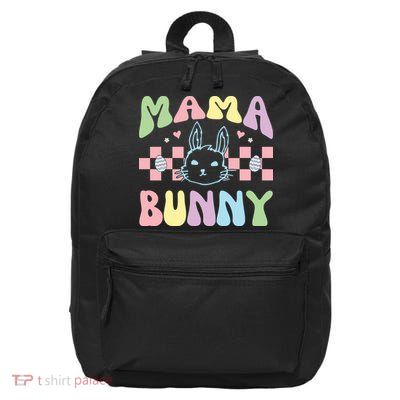 Mama Bunny Retro Colorful Cute Holiday 16 in Basic Backpack