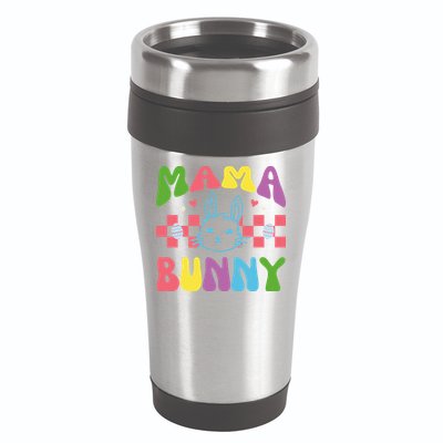 Mama Bunny Retro Colorful Cute Holiday 16oz Travel Tumbler