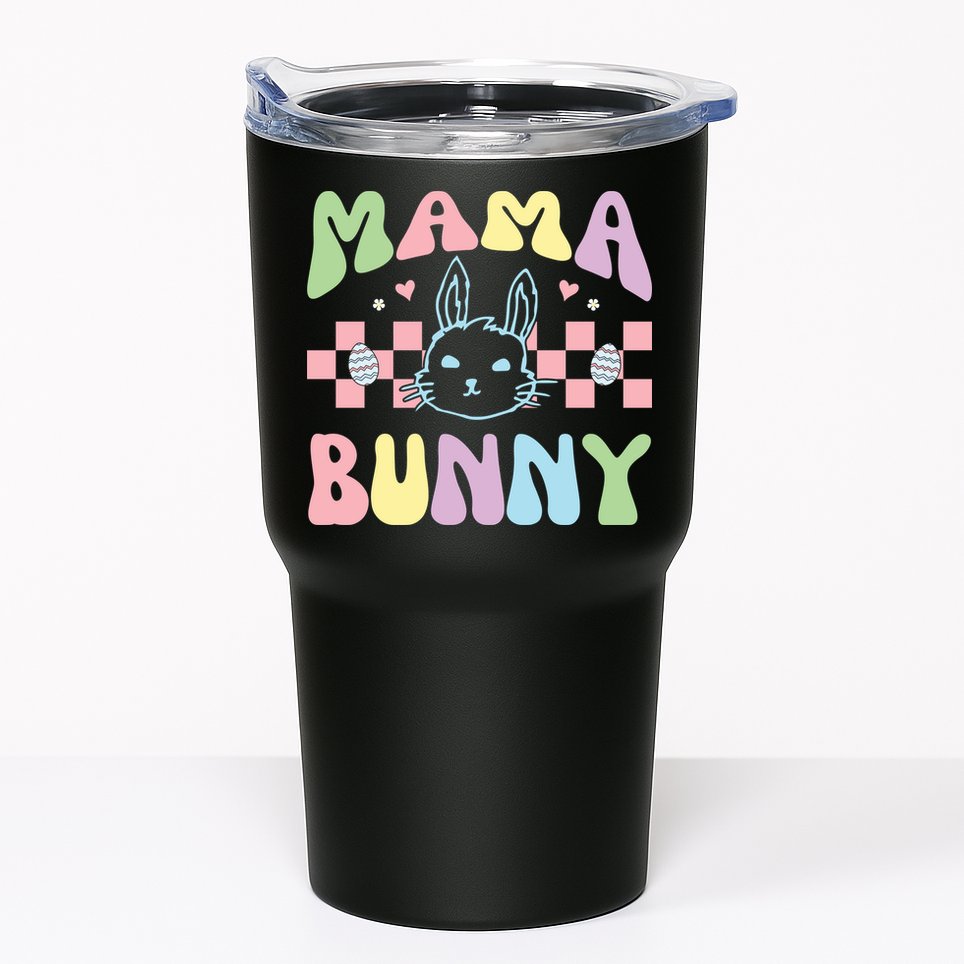 Mama Bunny Retro Colorful Cute Holiday Tumbler