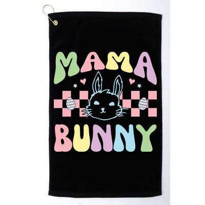 Mama Bunny Retro Colorful Cute Holiday Golf Towel