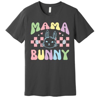 Mama Bunny Retro Colorful Cute Holiday Premium T-Shirt