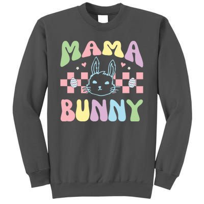 Mama Bunny Retro Colorful Cute Holiday Tall Sweatshirt