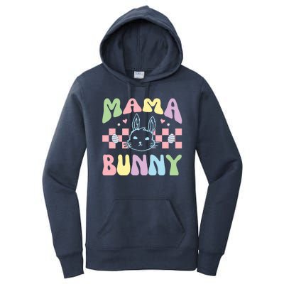 Mama Bunny Retro Colorful Cute Holiday Women's Pullover Hoodie