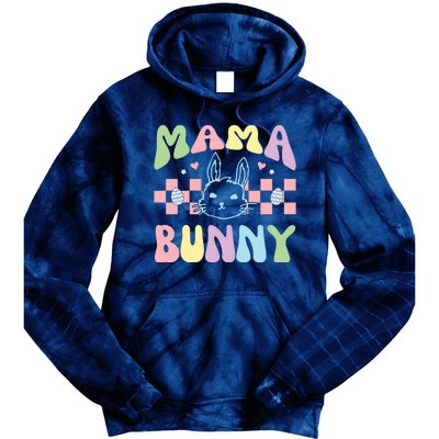 Mama Bunny Retro Colorful Cute Holiday Tie Dye Hoodie