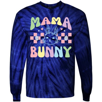 Mama Bunny Retro Colorful Cute Holiday Tie-Dye Long Sleeve Shirt