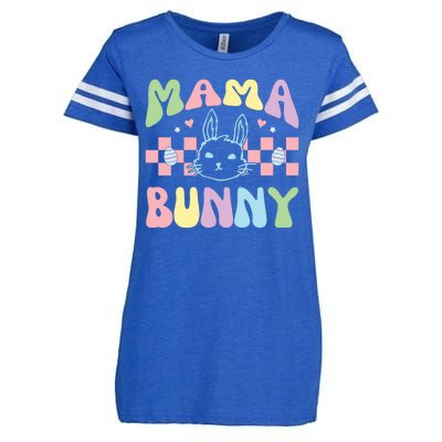 Mama Bunny Retro Colorful Cute Holiday Enza Ladies Jersey Football T-Shirt