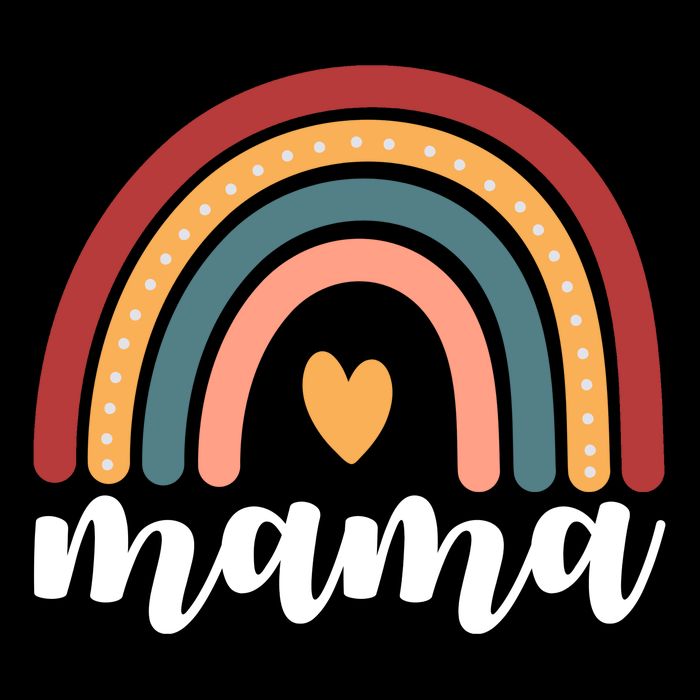Mama Boho Rainbow Drawstring Bag