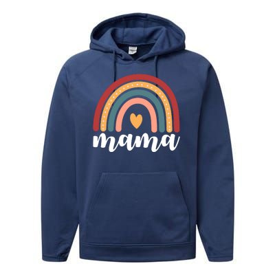 Mama Boho Rainbow Performance Fleece Hoodie