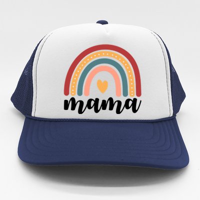 Mama Boho Rainbow Trucker Hat