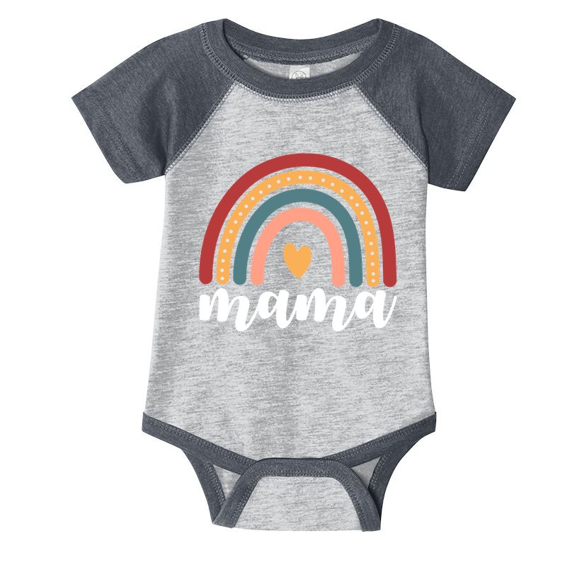 Mama Boho Rainbow Infant Baby Jersey Bodysuit