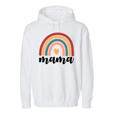 Mama Boho Rainbow Garment-Dyed Fleece Hoodie