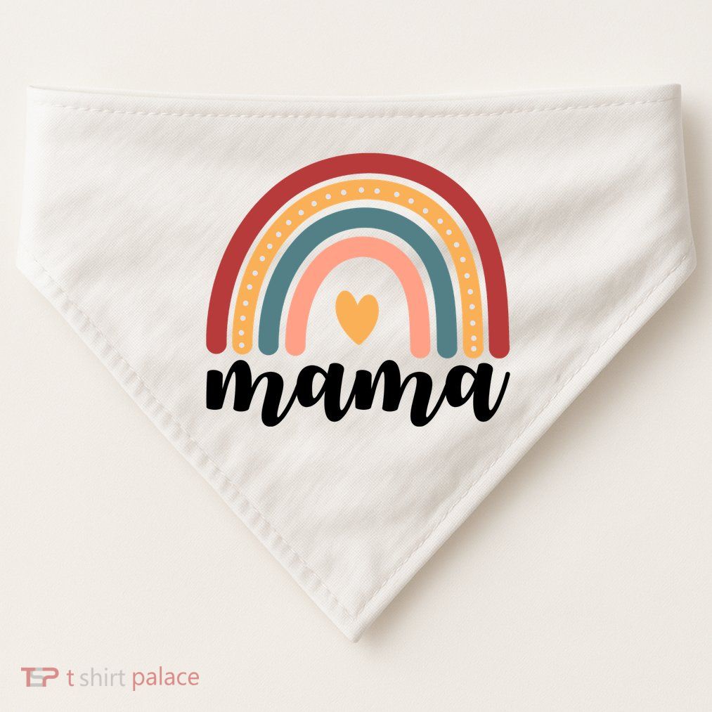 Mama Boho Rainbow USA-Made Doggie Bandana