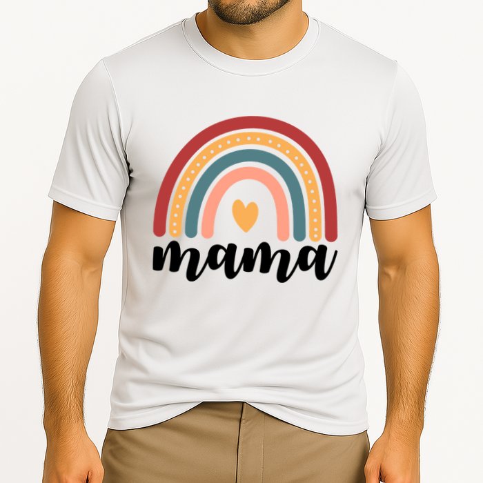 Mama Boho Rainbow Cooling Performance Crew T-Shirt