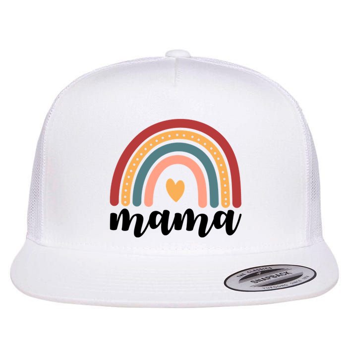 Mama Boho Rainbow Flatbill Hat