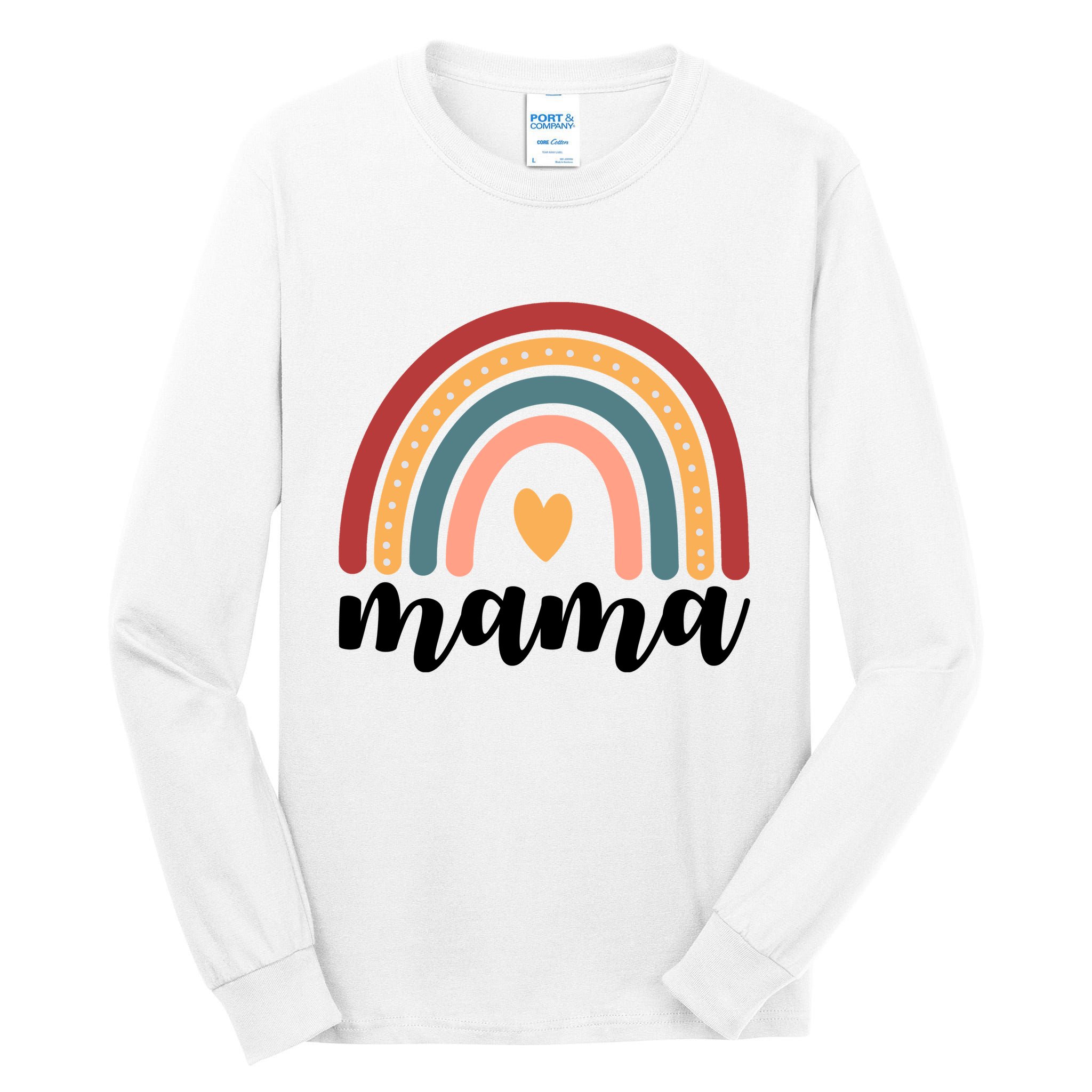 Mama Boho Rainbow Tall Long Sleeve T-Shirt