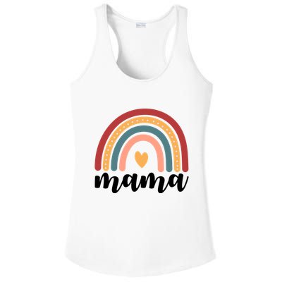 Mama Boho Rainbow Ladies PosiCharge Competitor Racerback Tank