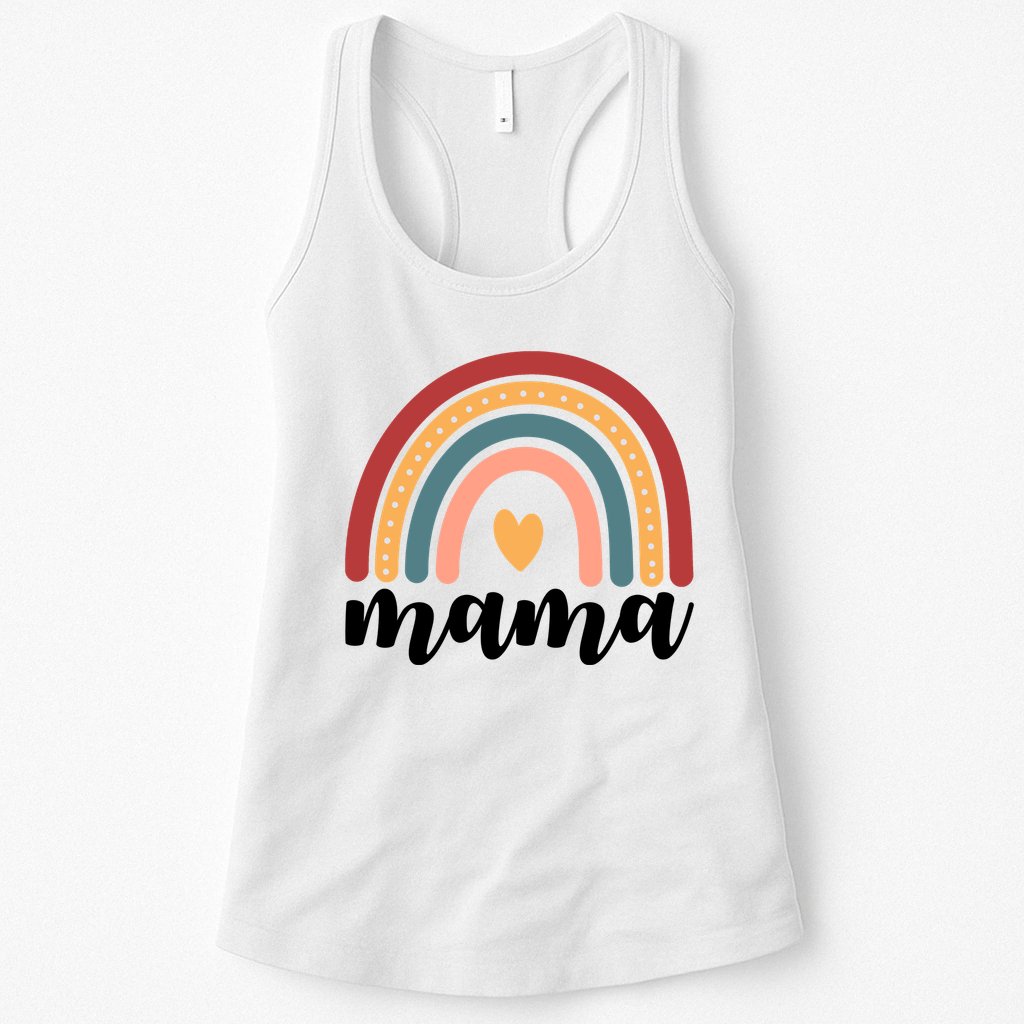 Mama Boho Rainbow Womens Tank Top