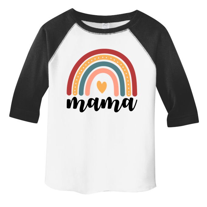Mama Boho Rainbow Toddler Fine Jersey T-Shirt