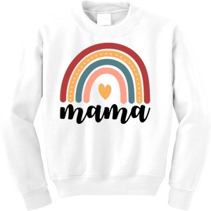 Mama Boho Rainbow Kids Sweatshirt