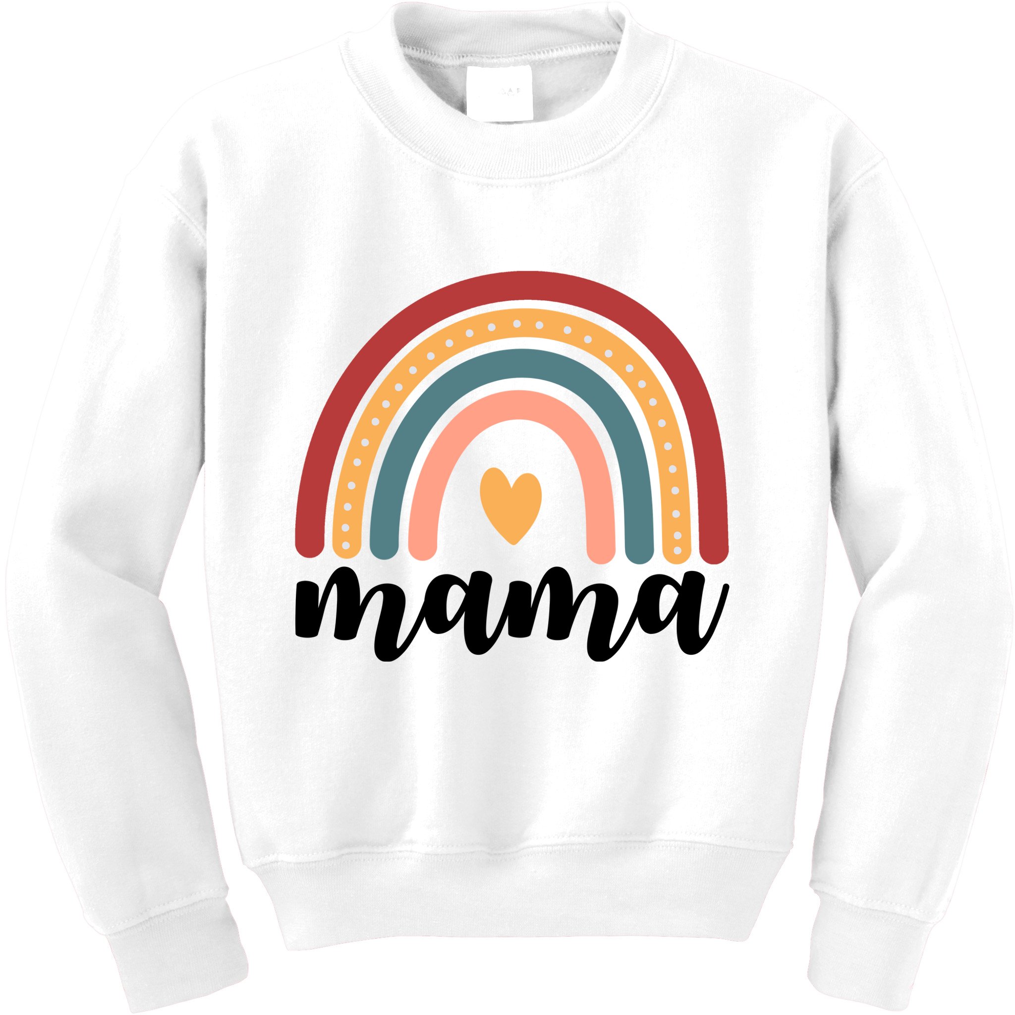 Mama Boho Rainbow Kids Sweatshirt