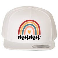 Mama Boho Rainbow Wool Snapback Cap