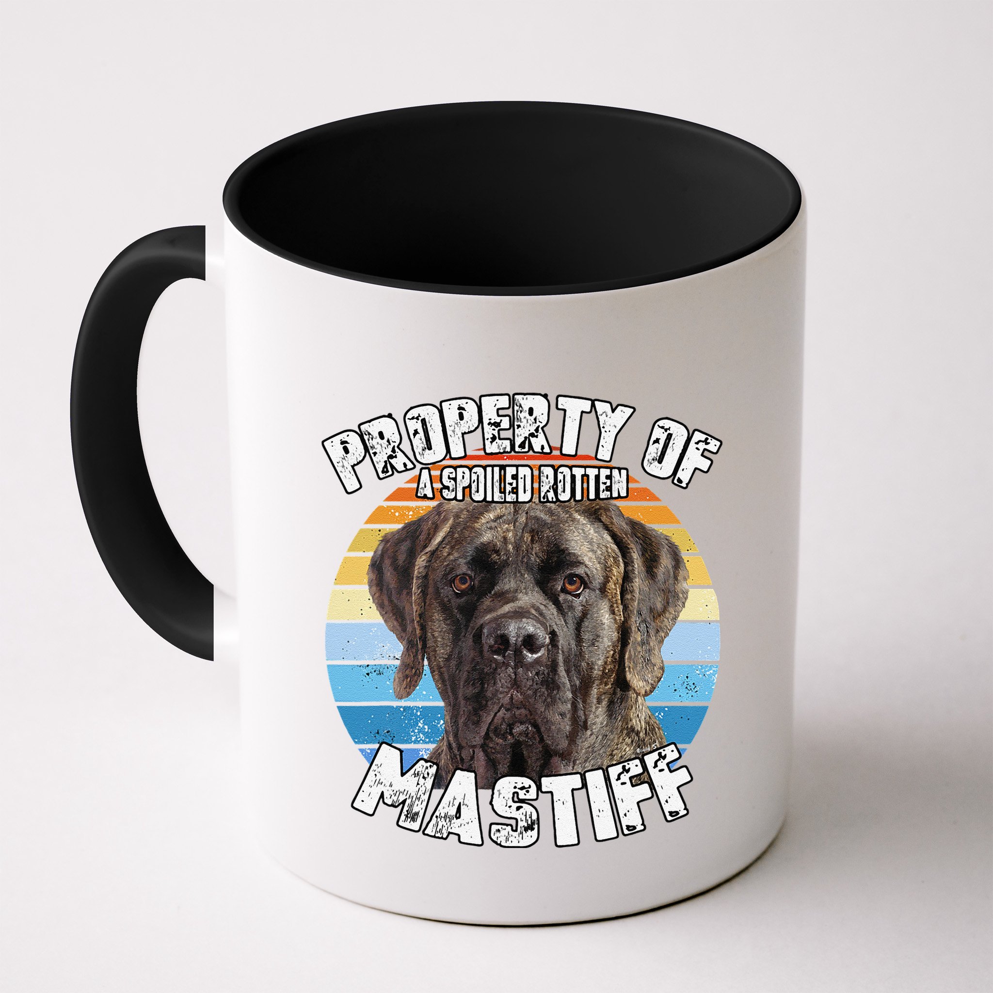 Mastiff Brindle Retro Property Of Cute Dog Mug