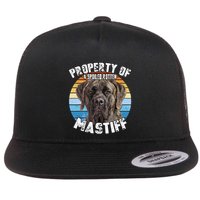 Mastiff Brindle Retro Property Of Cute Dog Flatbill Hat
