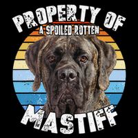 Mastiff Brindle Retro Property Of Cute Dog Flatbill Hat