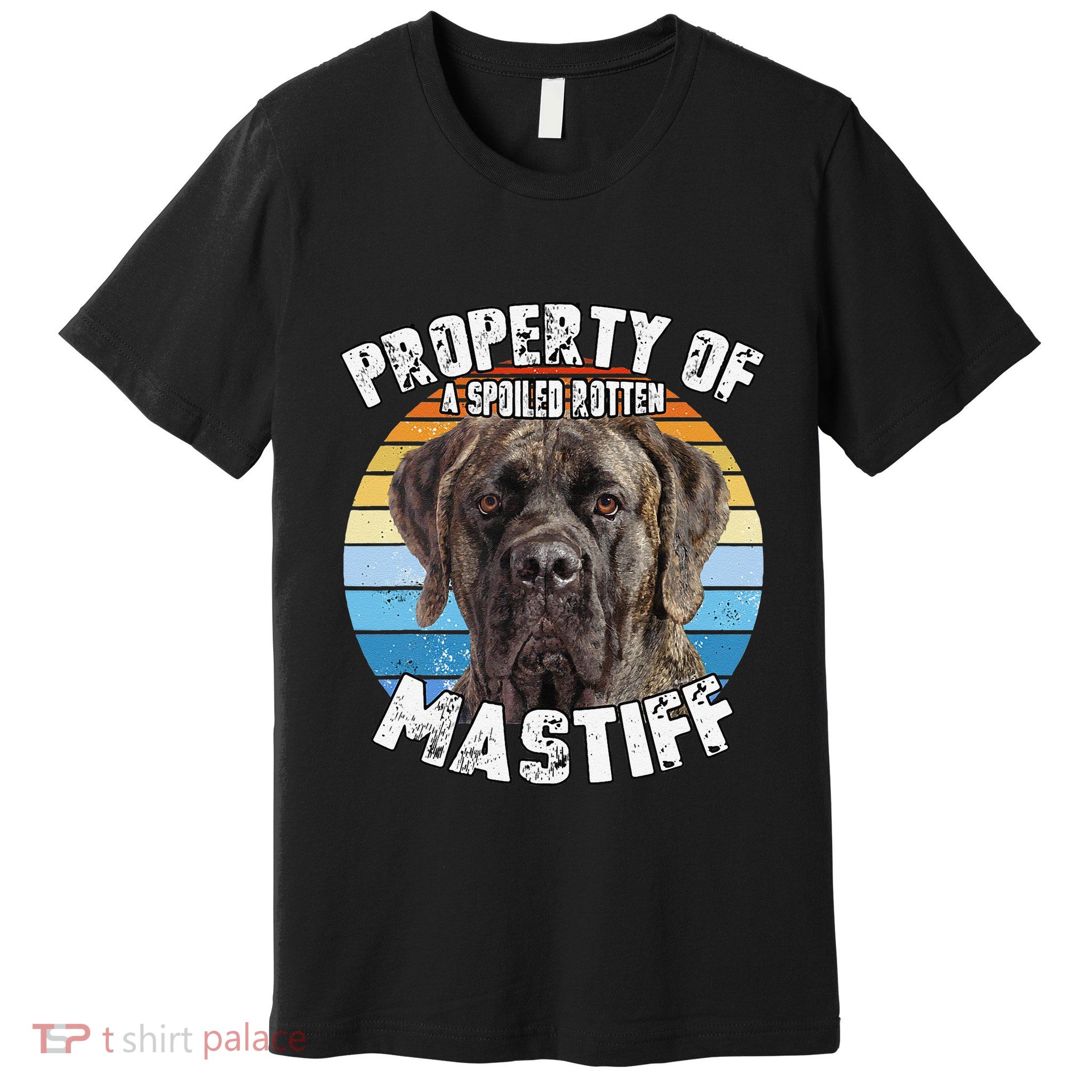 Mastiff Brindle Retro Property Of Cute Dog Premium T-Shirt