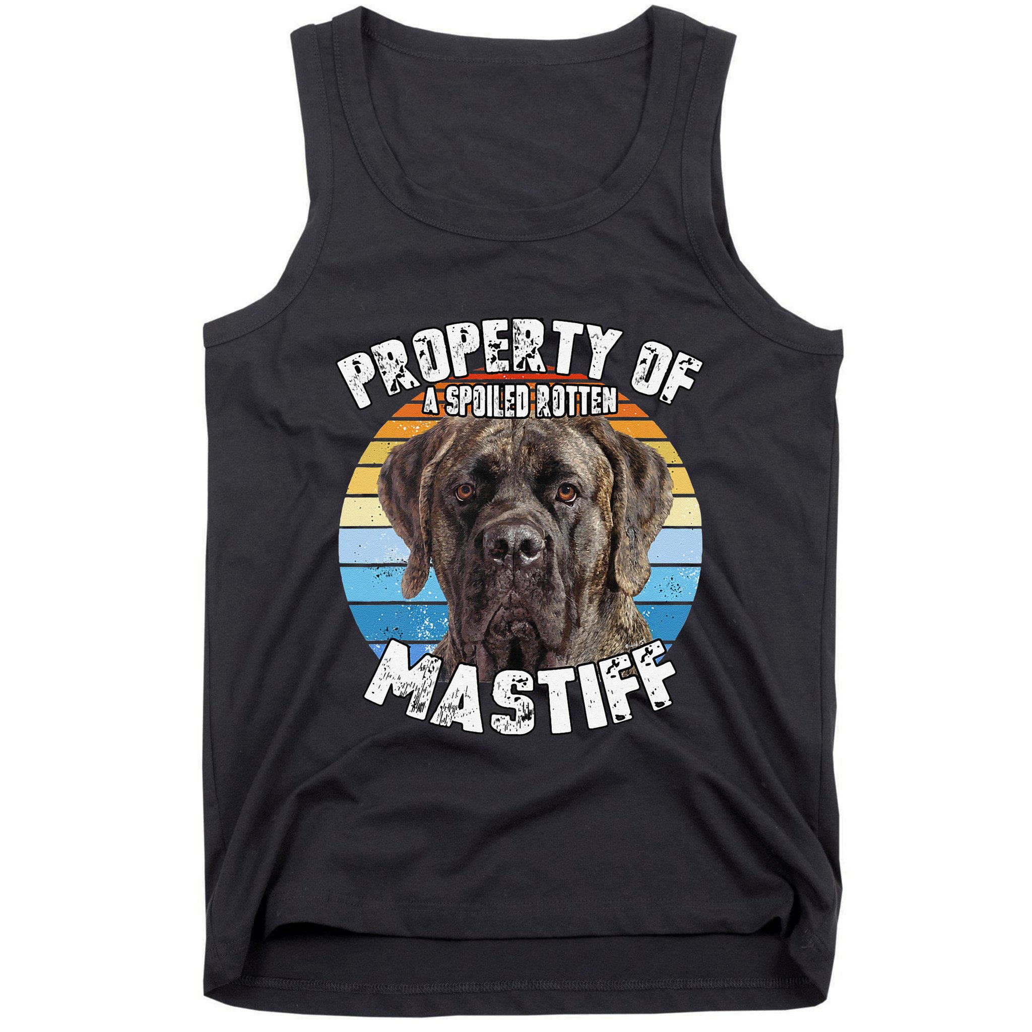 Mastiff Brindle Retro Property Of Cute Dog Tank Top
