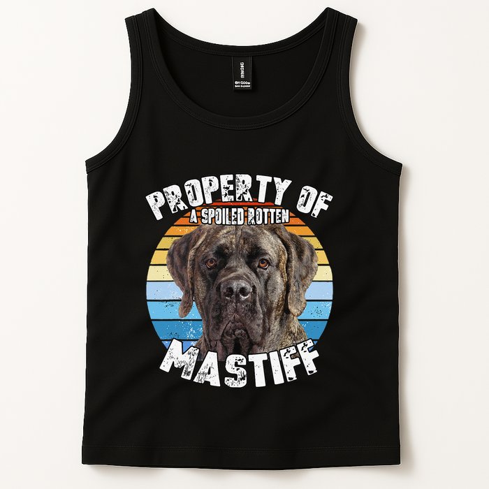 Mastiff Brindle Retro Property Of Cute Dog Tank Top