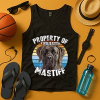 Mastiff Brindle Retro Property Of Cute Dog Tank Top