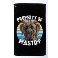 Mastiff Brindle Retro Property Of Cute Dog Golf Towel