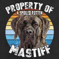 Mastiff Brindle Retro Property Of Cute Dog Golf Towel