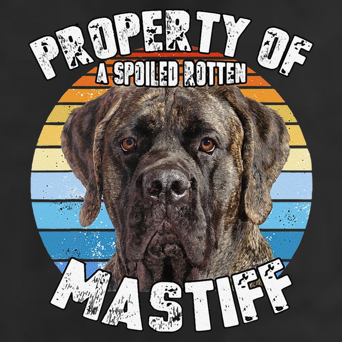 Mastiff Brindle Retro Property Of Cute Dog Golf Towel